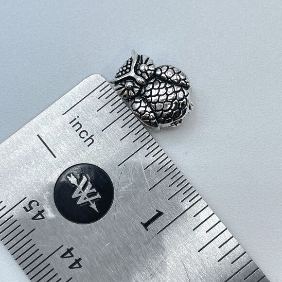 925 Sterling Silver Owl Charm For Charm Bracelet Boho Statement Cute Timeless - Picture 7 of 7